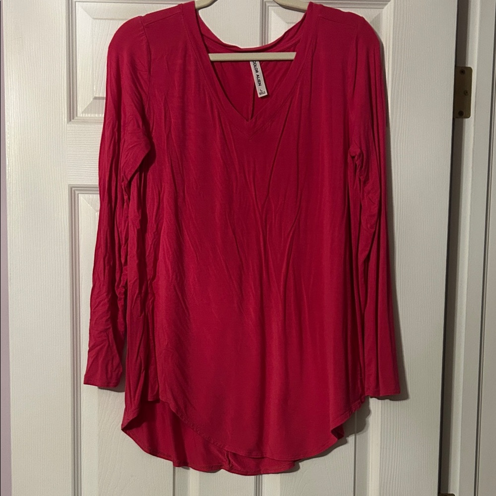Vibrant Fuchsia Long Sleeve Tee